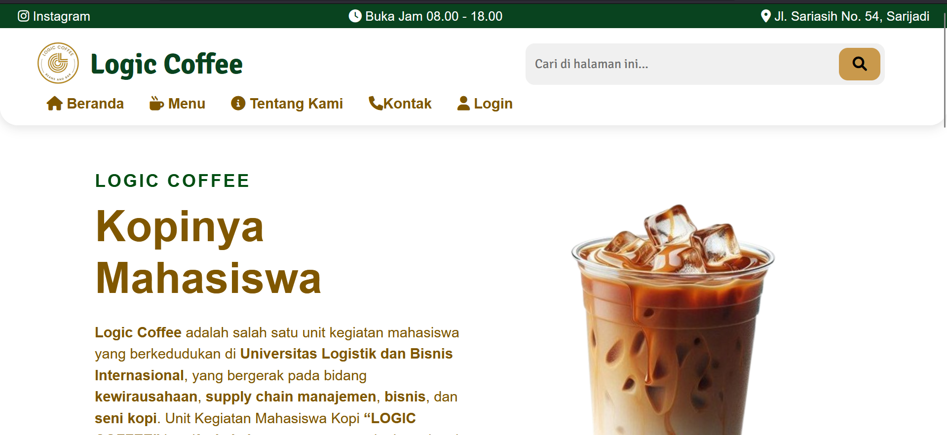 Logic Coffee Website